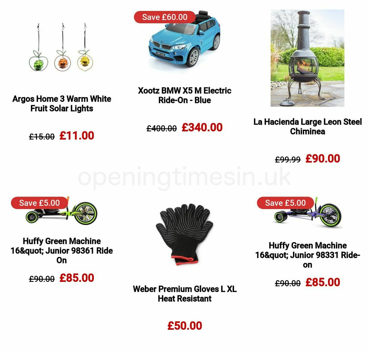 Argos Offers from 22 May