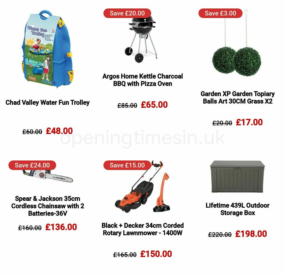 Argos Offers from 22 May