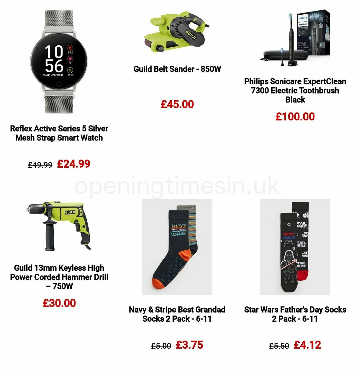 Argos Father's Day Offers from 29 May