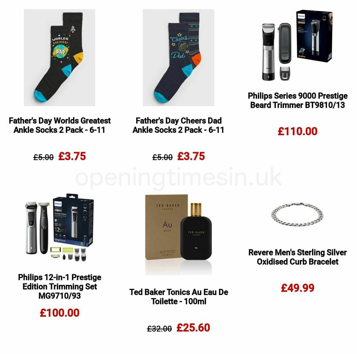 Argos Father's Day Offers from 29 May