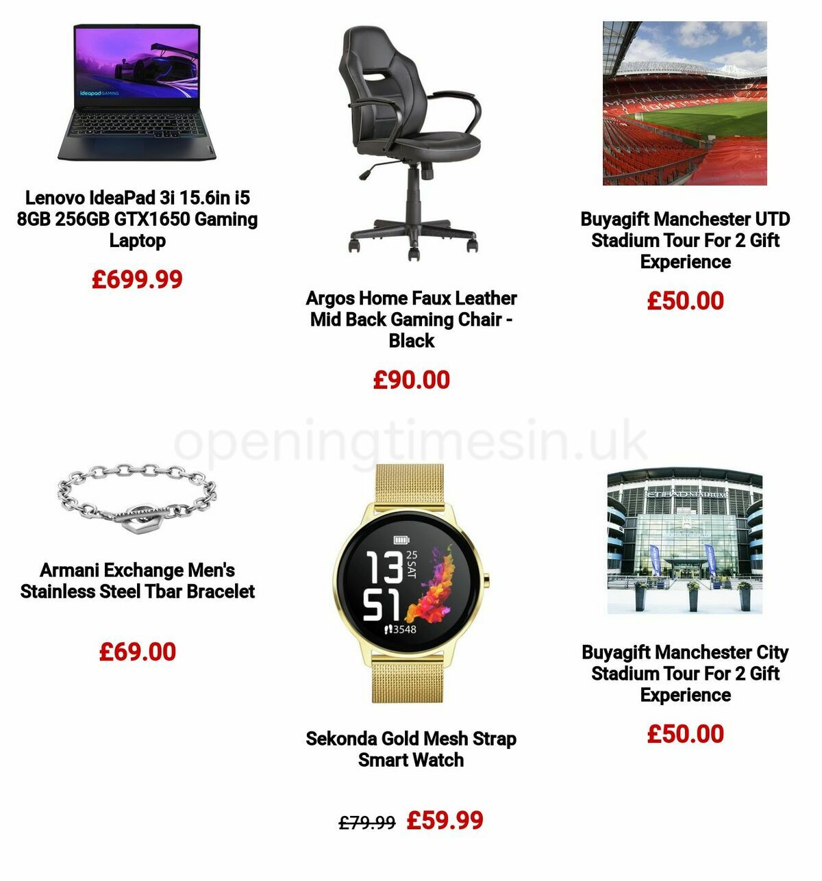 Argos Father's Day Offers from 29 May
