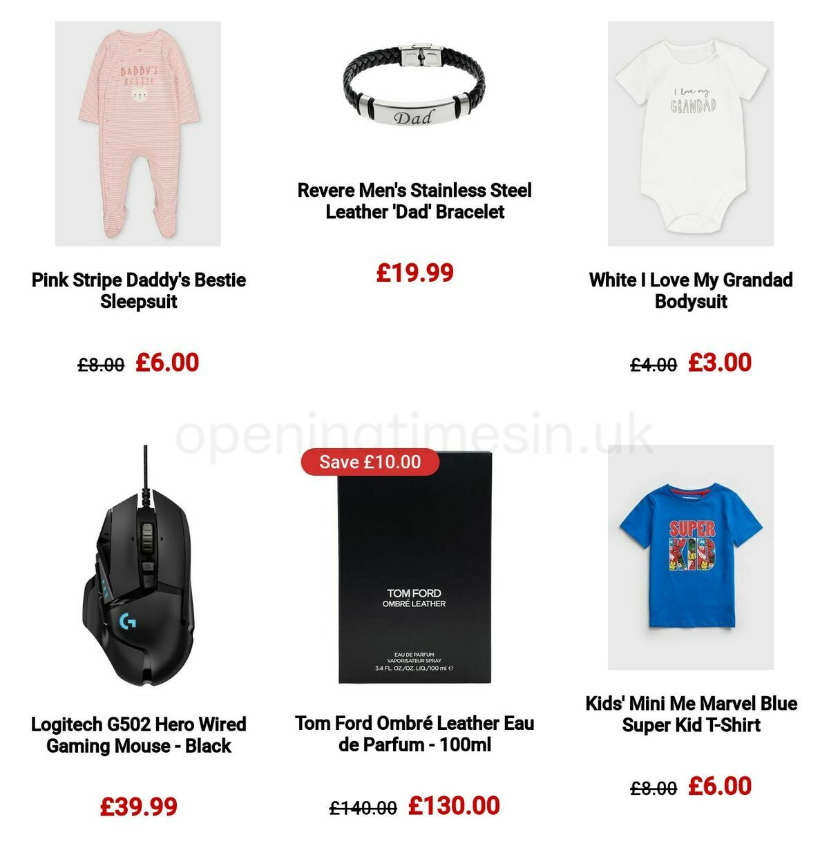 Argos Father's Day Offers from 29 May