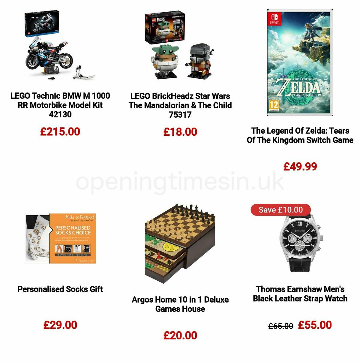 Argos Father's Day Offers from 29 May