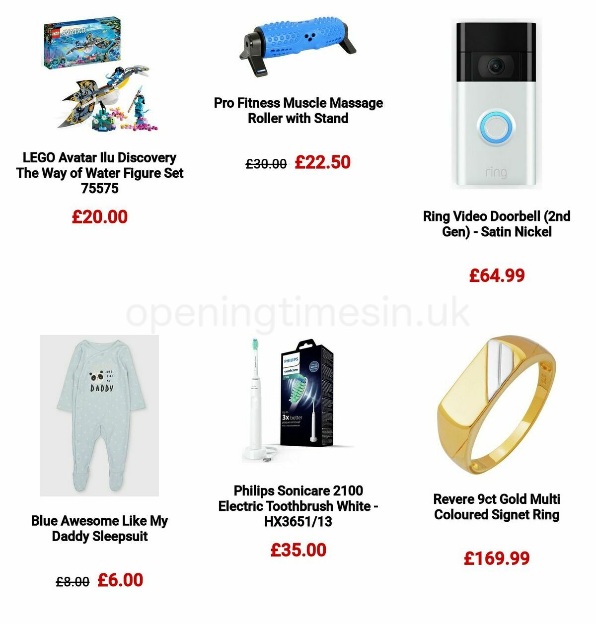 Argos Father's Day Offers from 29 May