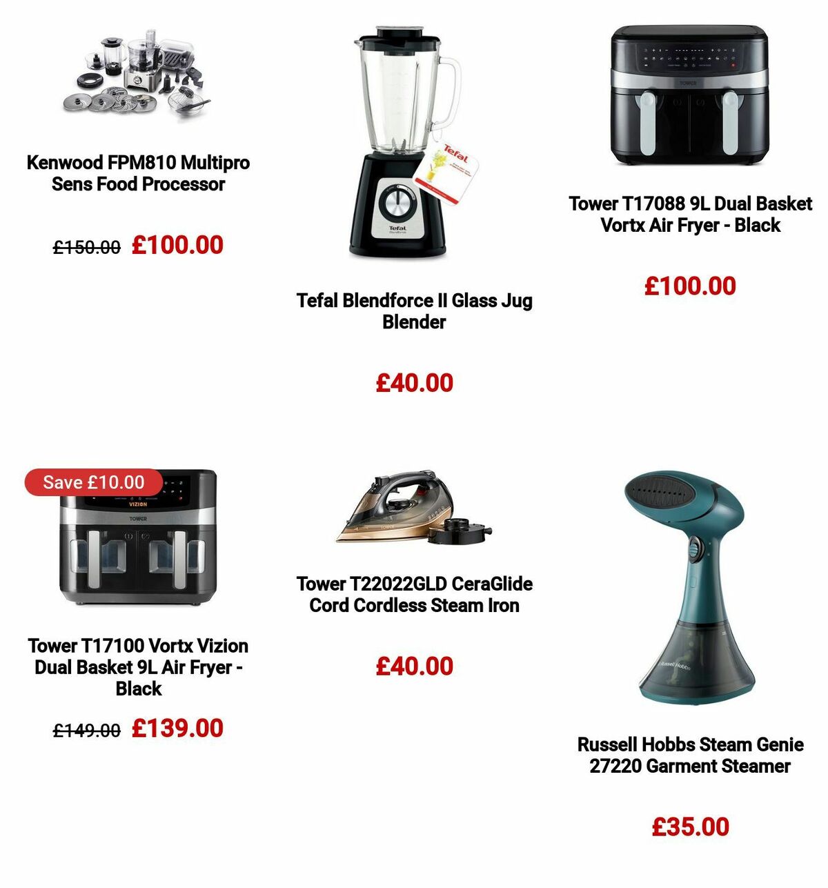 Argos Great savings on selected appliance brands Offers from 3 July