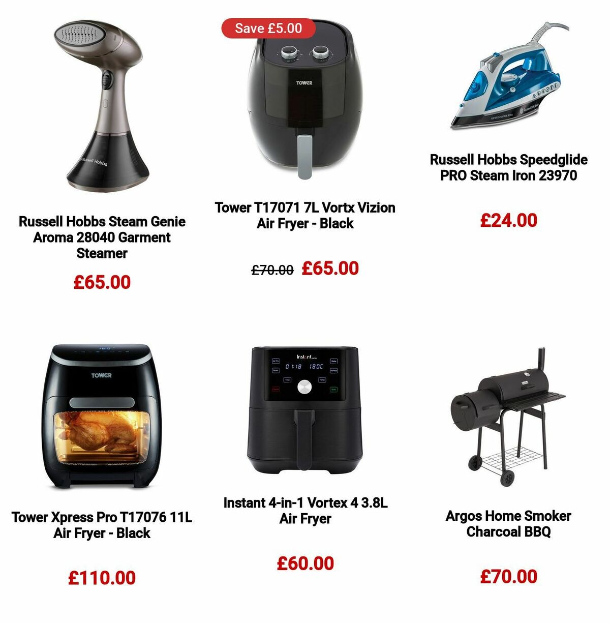 Argos Great savings on selected appliance brands Offers from 3 July