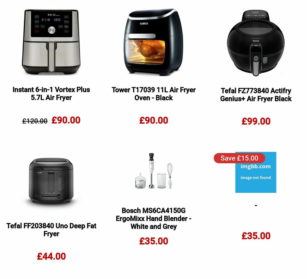 Argos Great savings on selected appliance brands Offers from 3 July