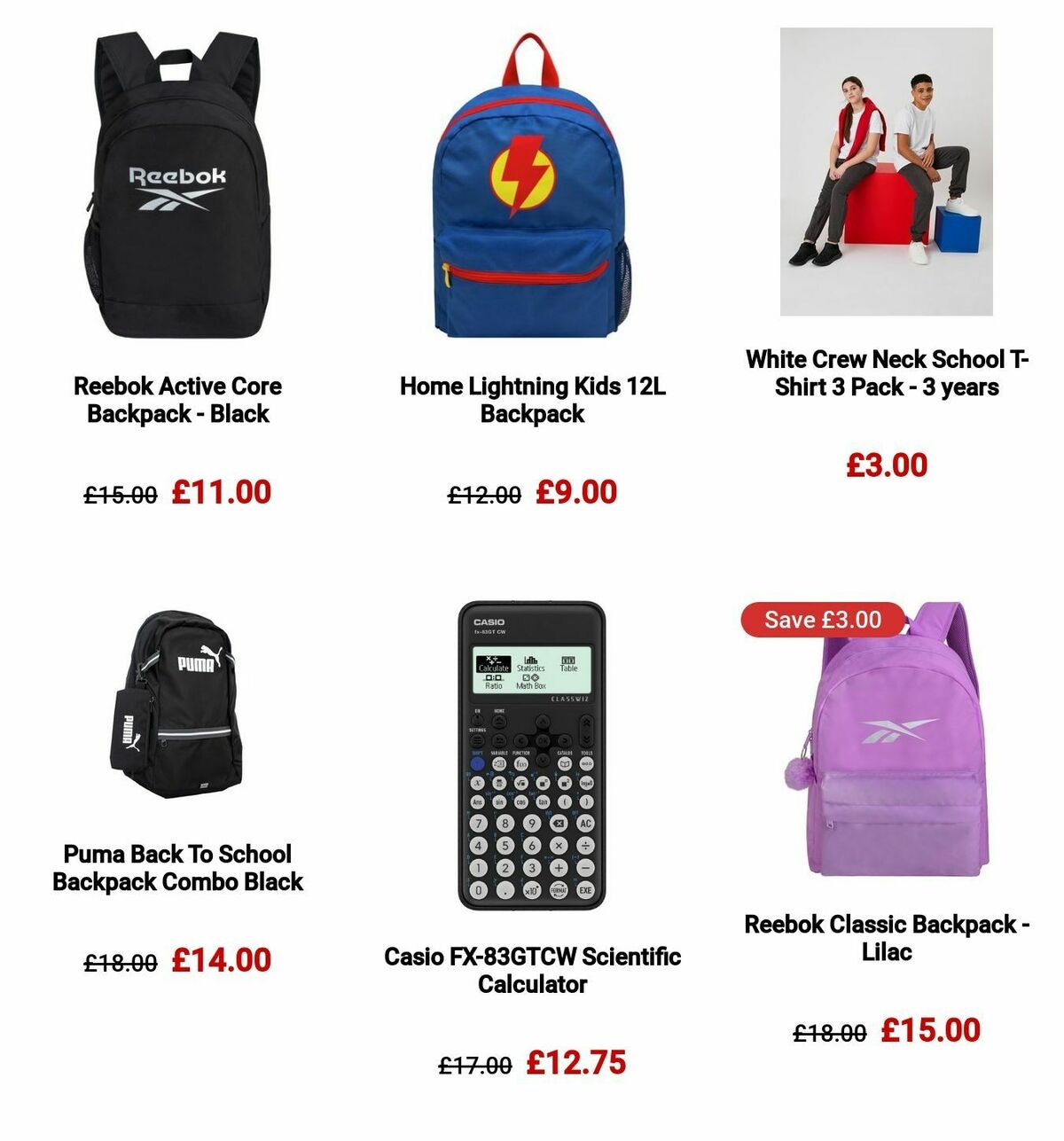 Argos Back to School Offers from 21 August