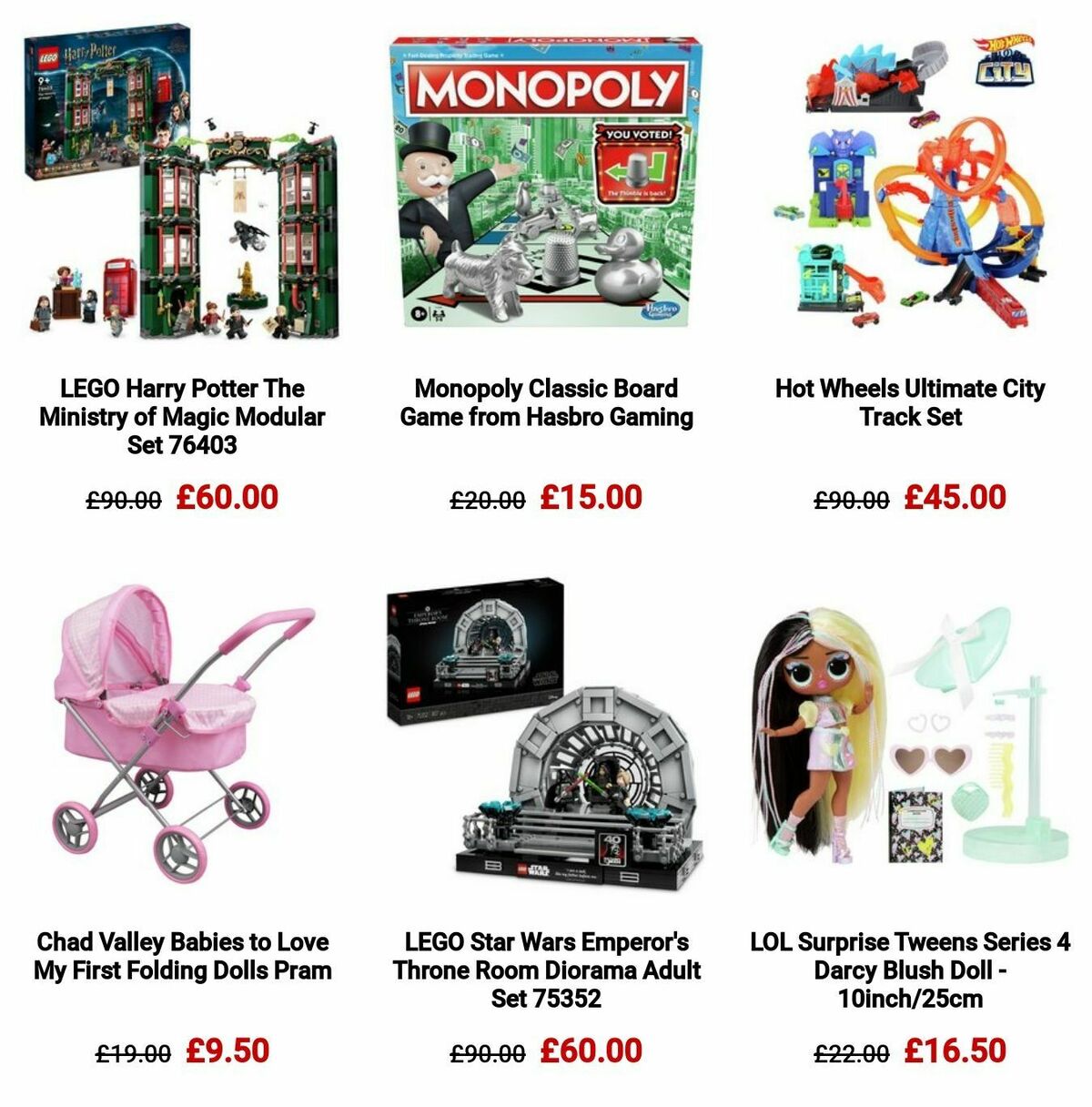 Argos Offers from 9 October