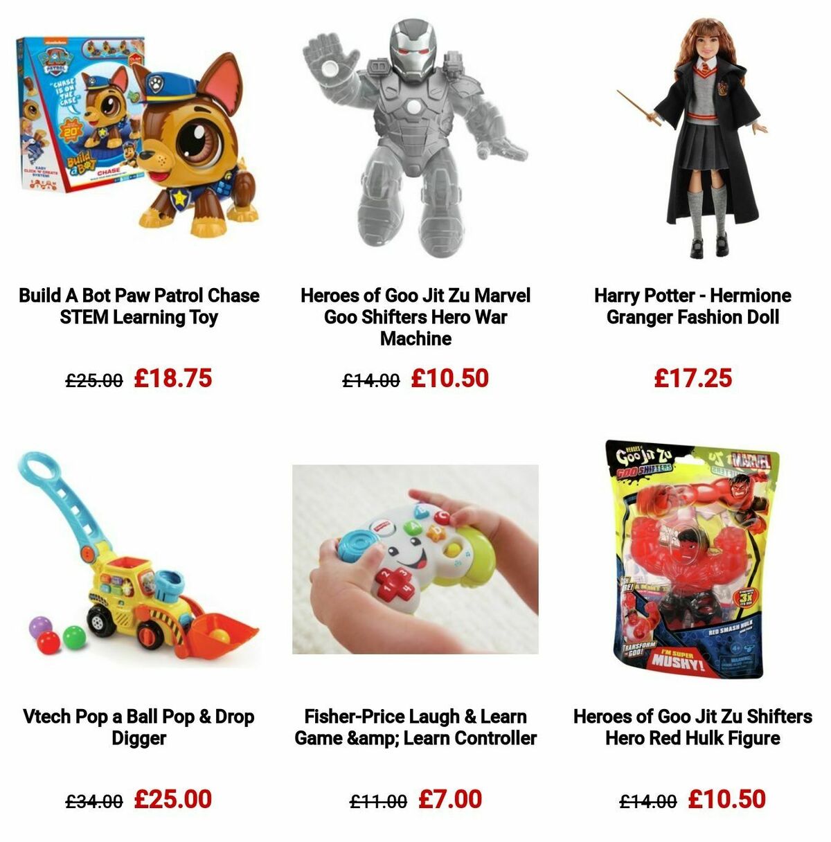 Argos Offers from 9 October