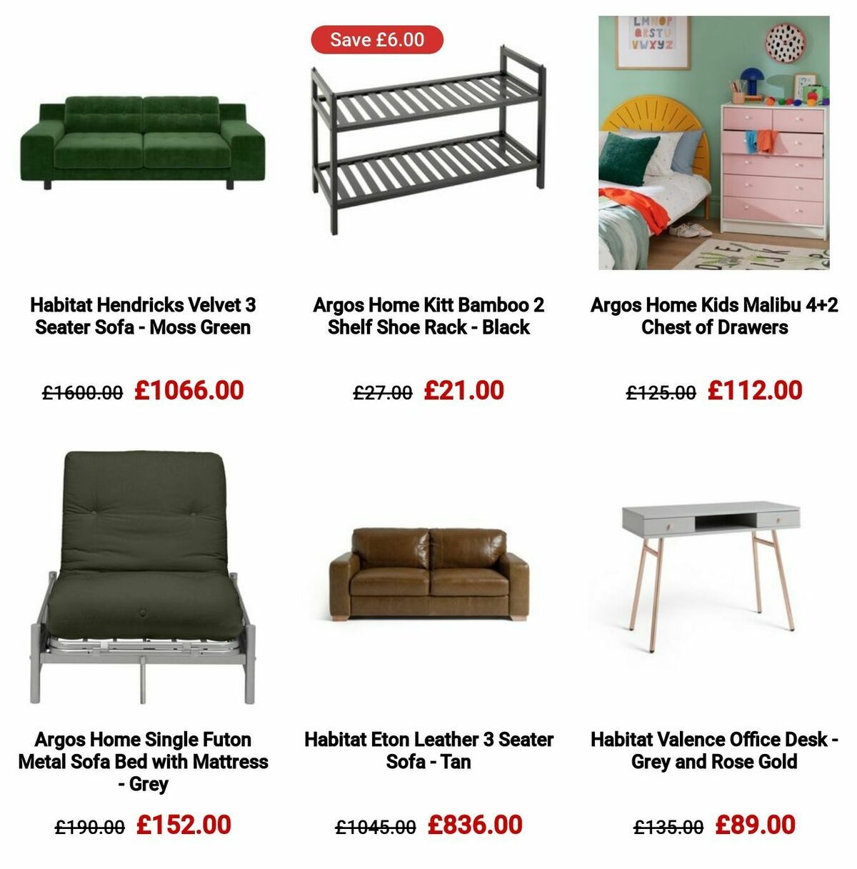 Argos Offers from 16 October
