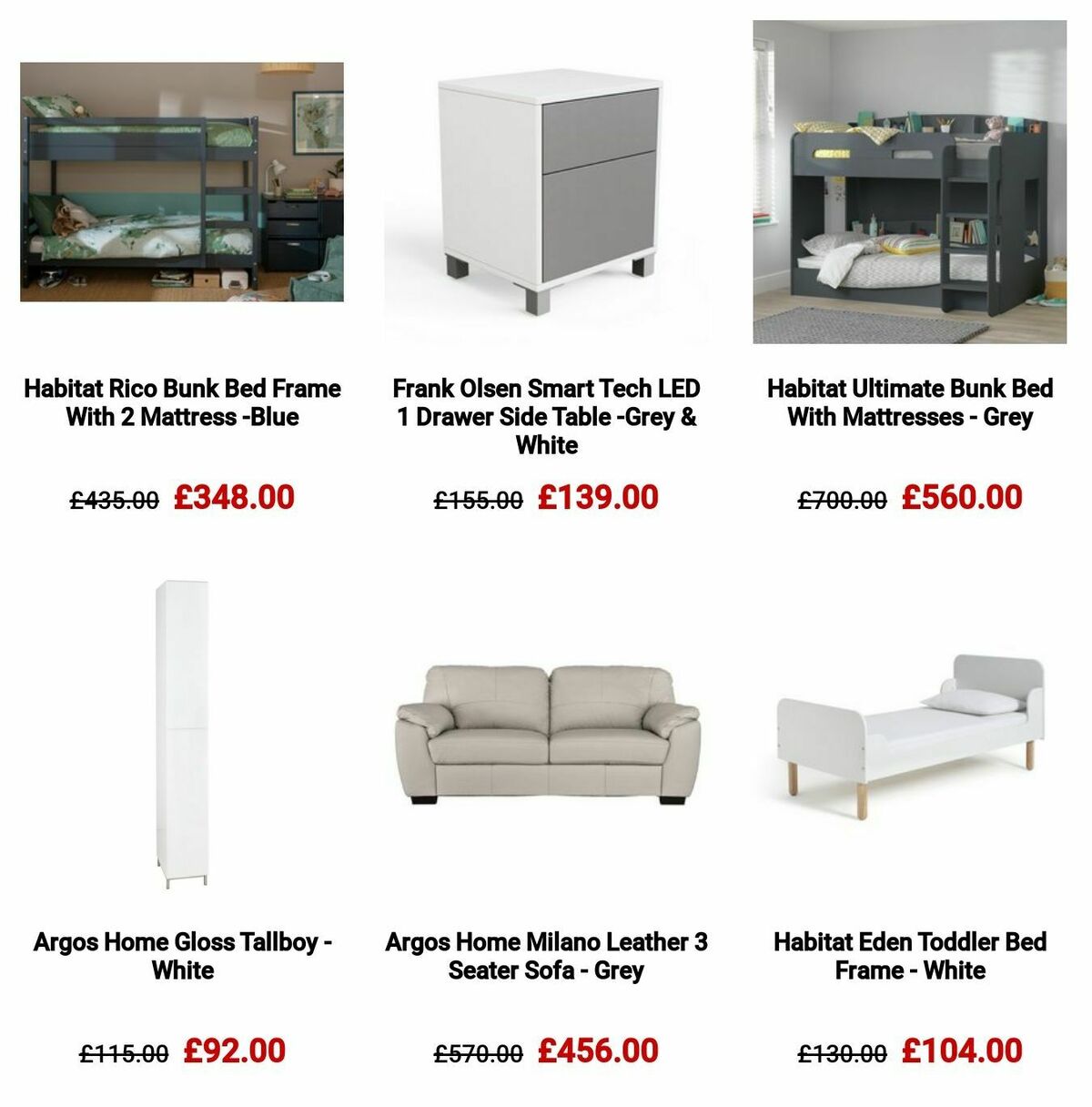 Argos Offers from 16 October