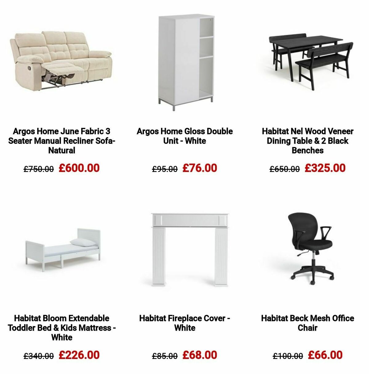 Argos Offers from 16 October