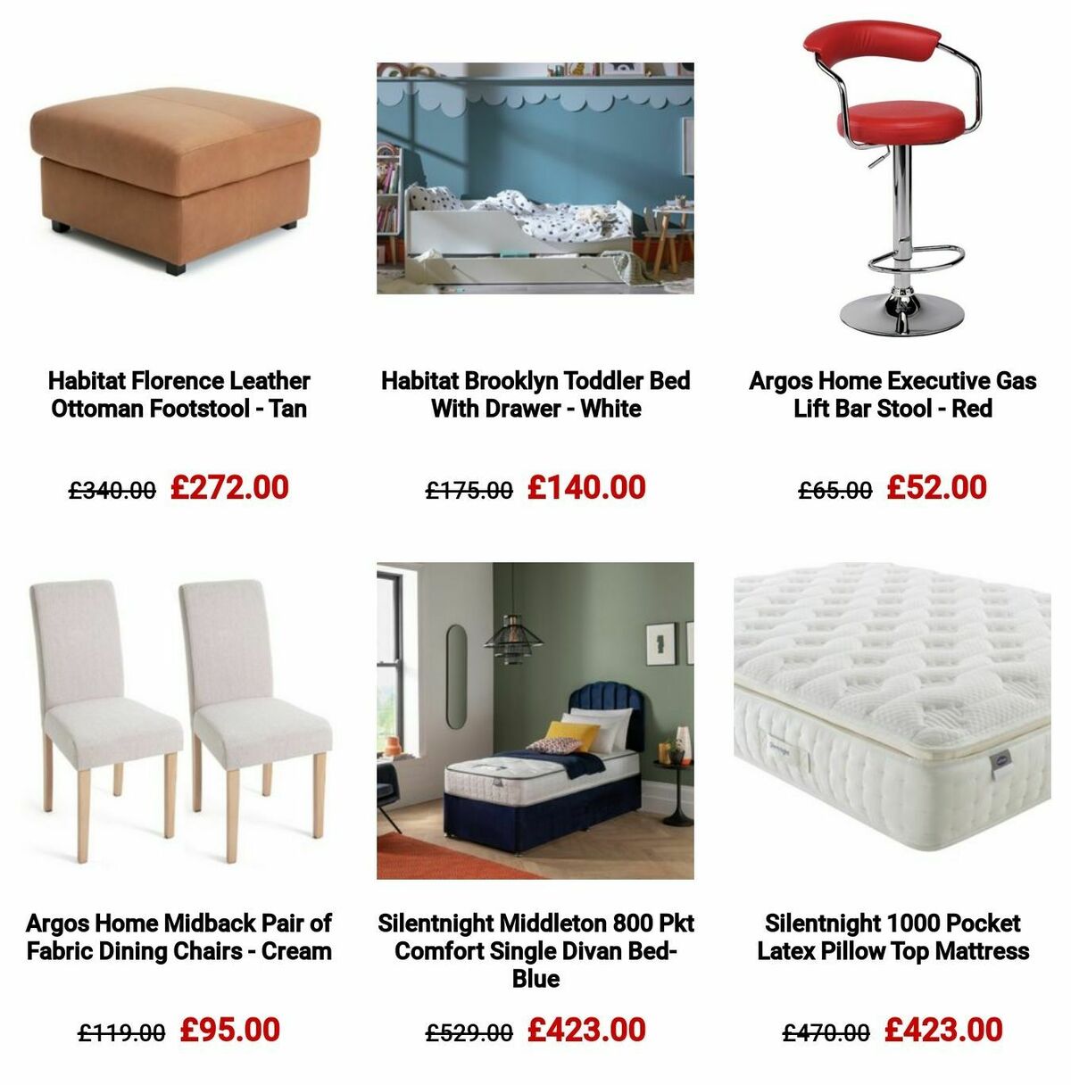Argos Offers from 16 October
