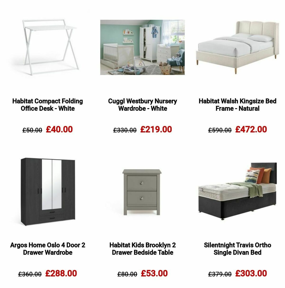 Argos Offers from 16 October