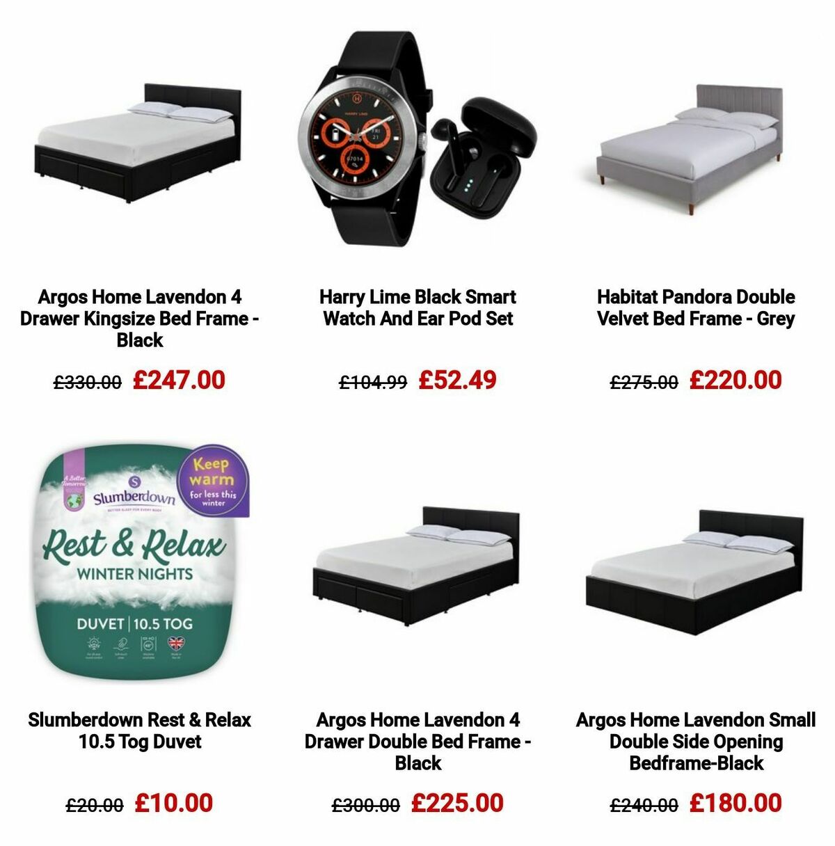 Argos Offers from 2 January