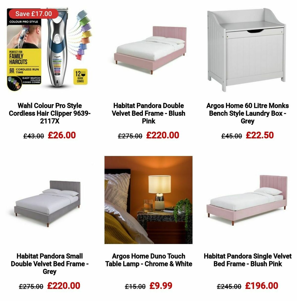 Argos Offers from 2 January