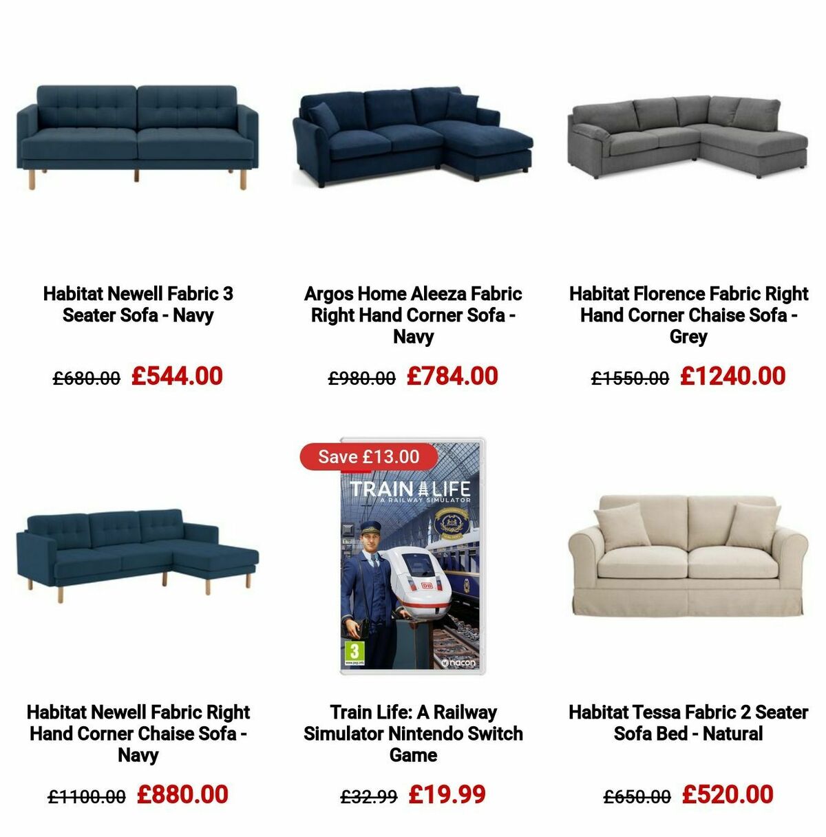 Argos Offers from 16 January
