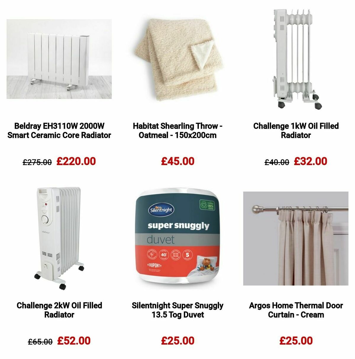Argos Offers from 24 January