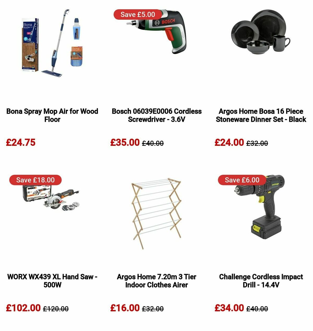 Argos Offers from 18 March