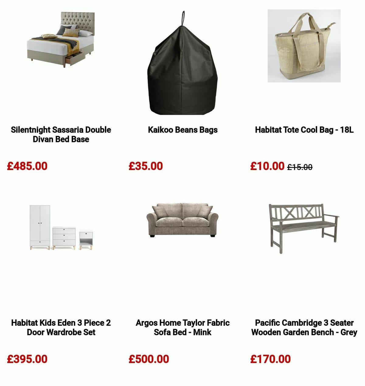 Argos Offers from 22 May