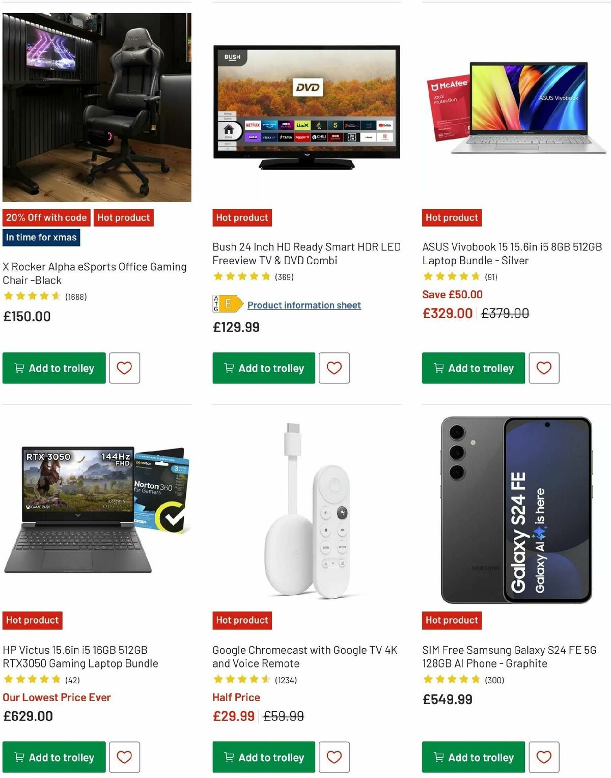 Argos Offers from 19 November