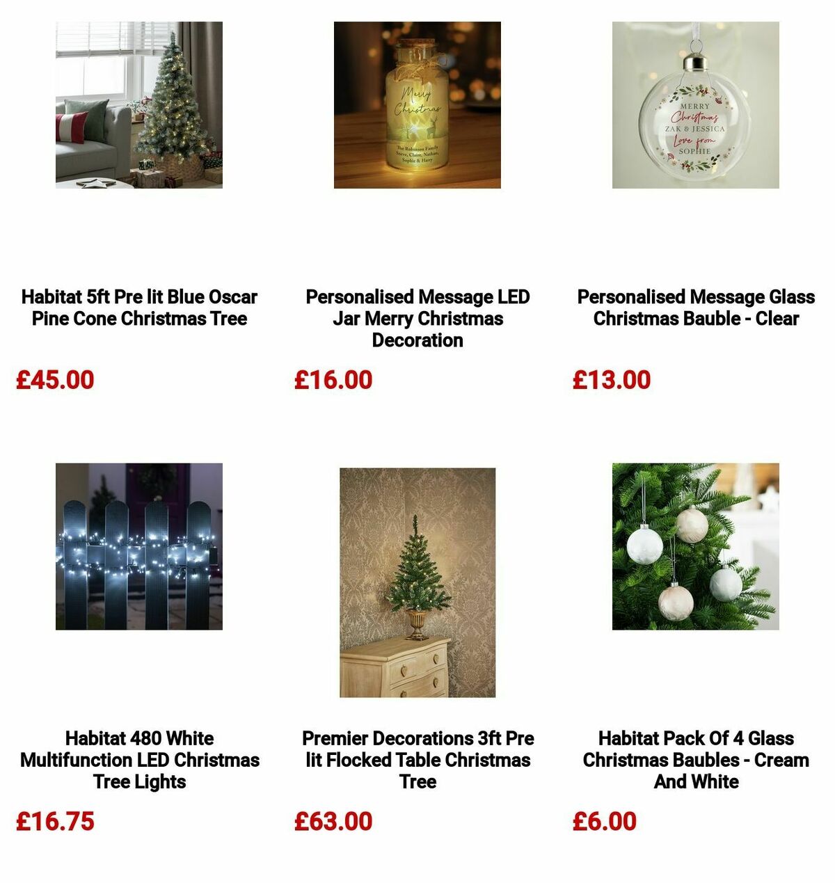 Argos Christmas Decorations Offers from 3 December
