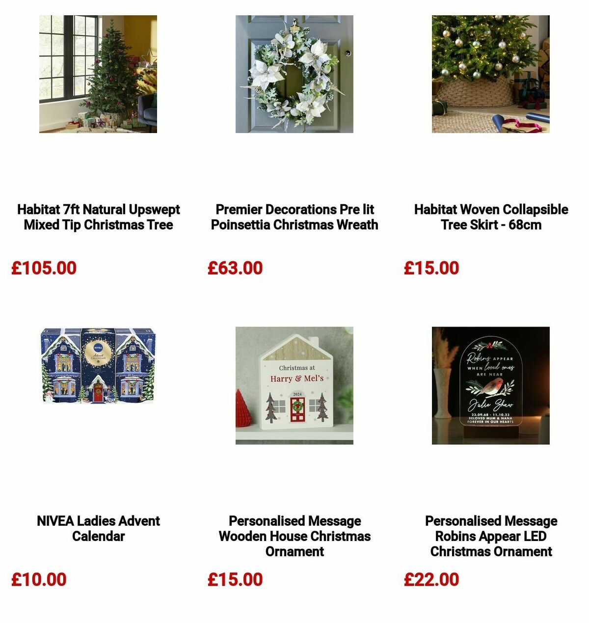 Argos Christmas Decorations Offers from 3 December