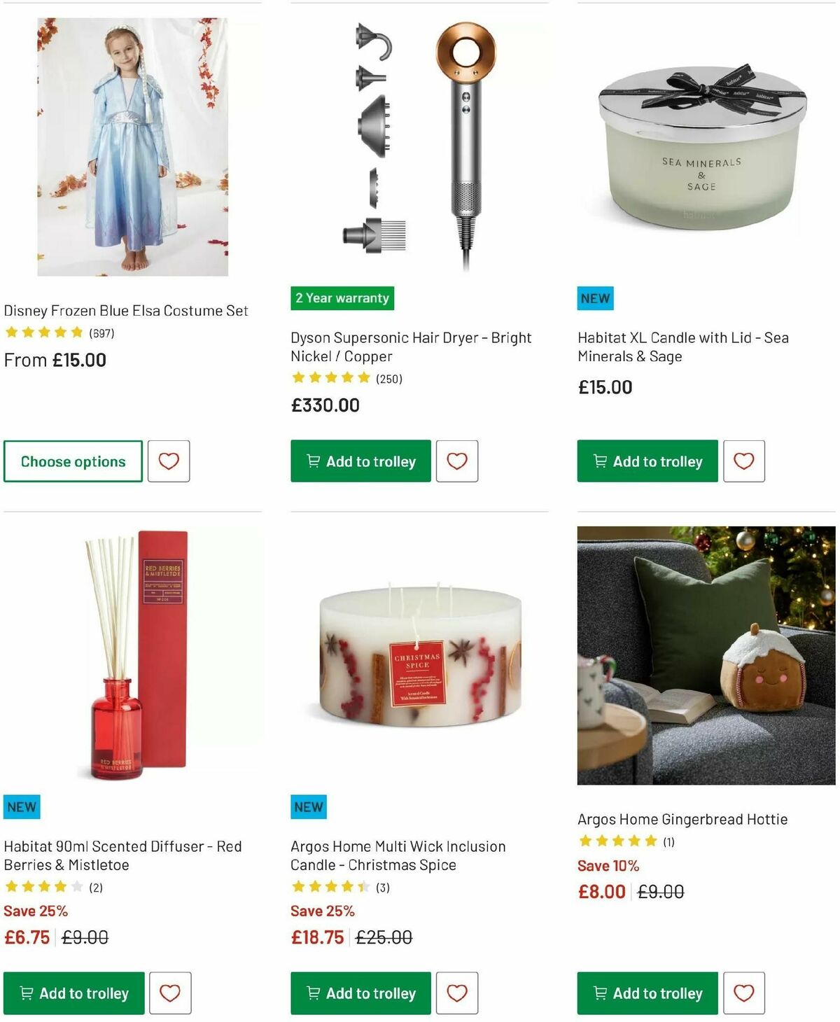 Argos Offers from 9 December