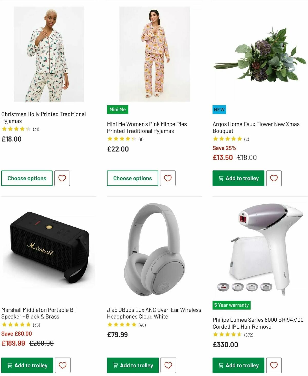 Argos Offers from 9 December