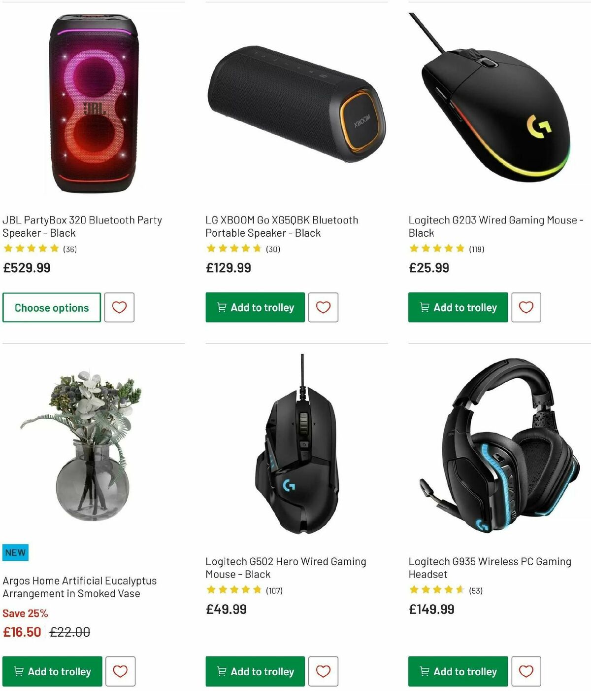 Argos Offers from 9 December