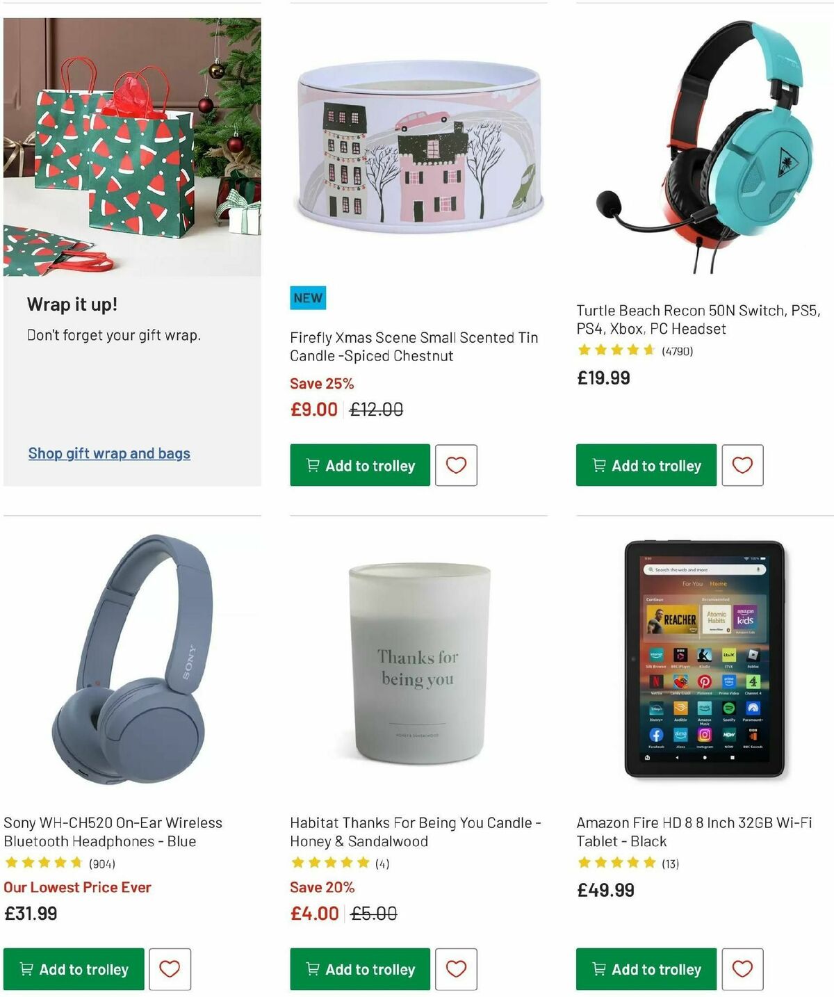 Argos Offers from 9 December