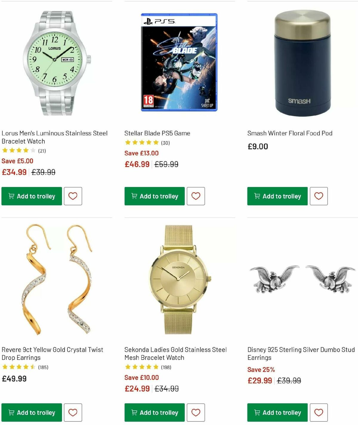 Argos Offers from 9 December
