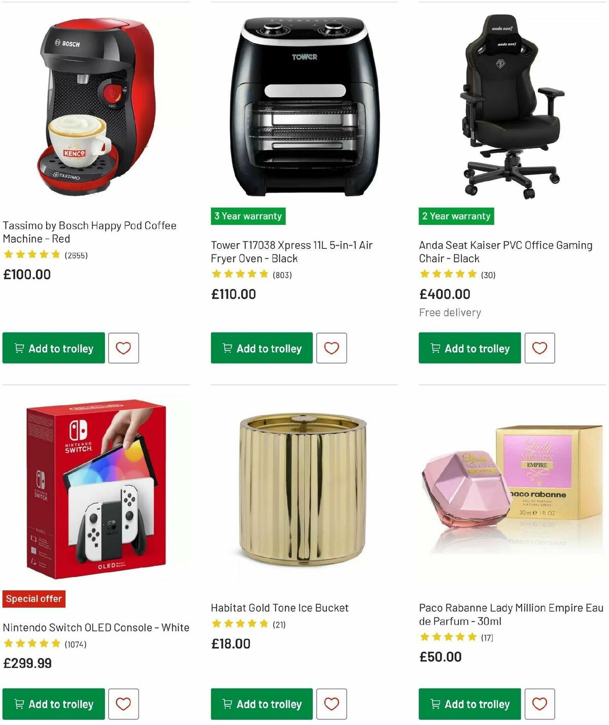 Argos Offers from 9 December