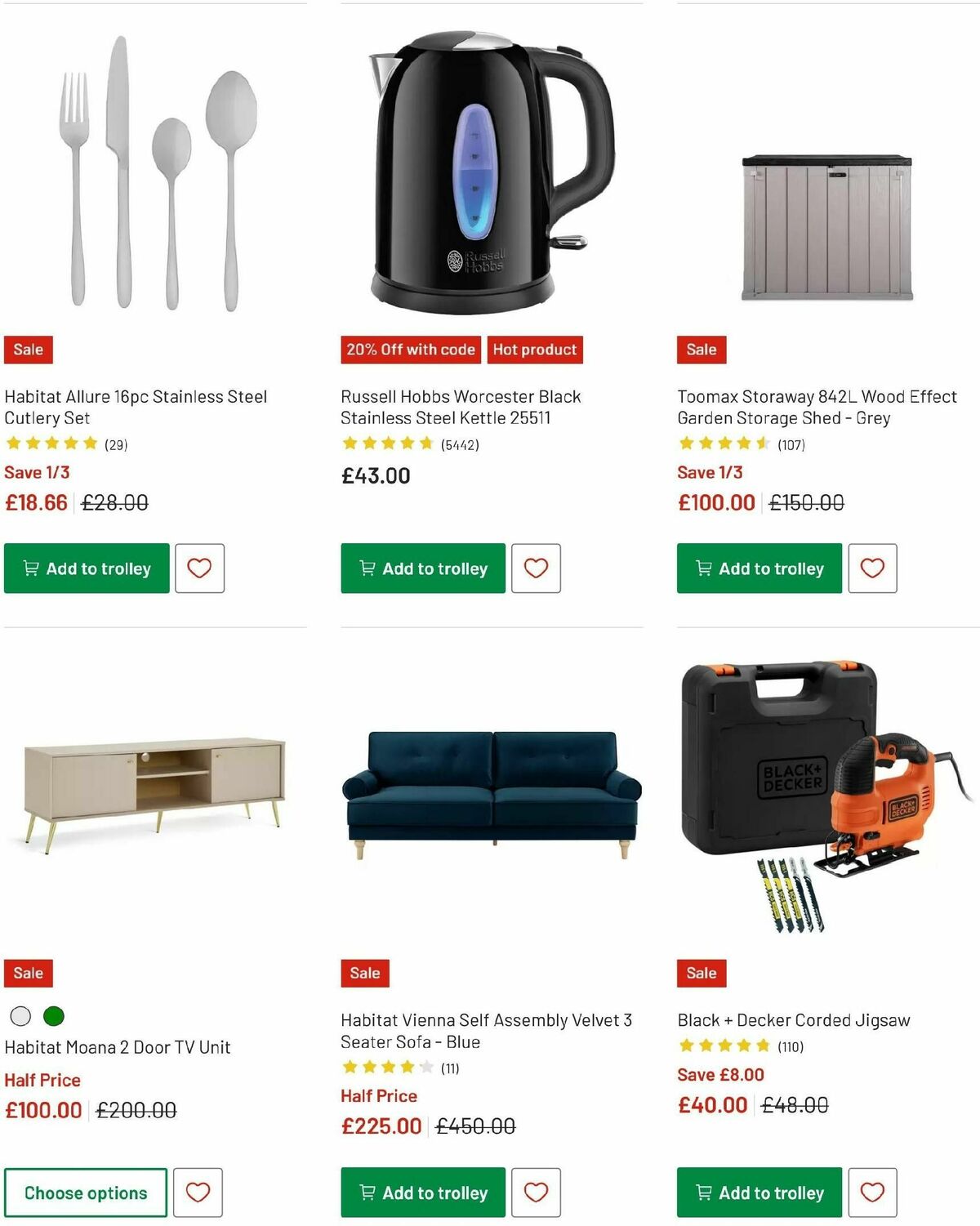 Argos Offers from 2 January