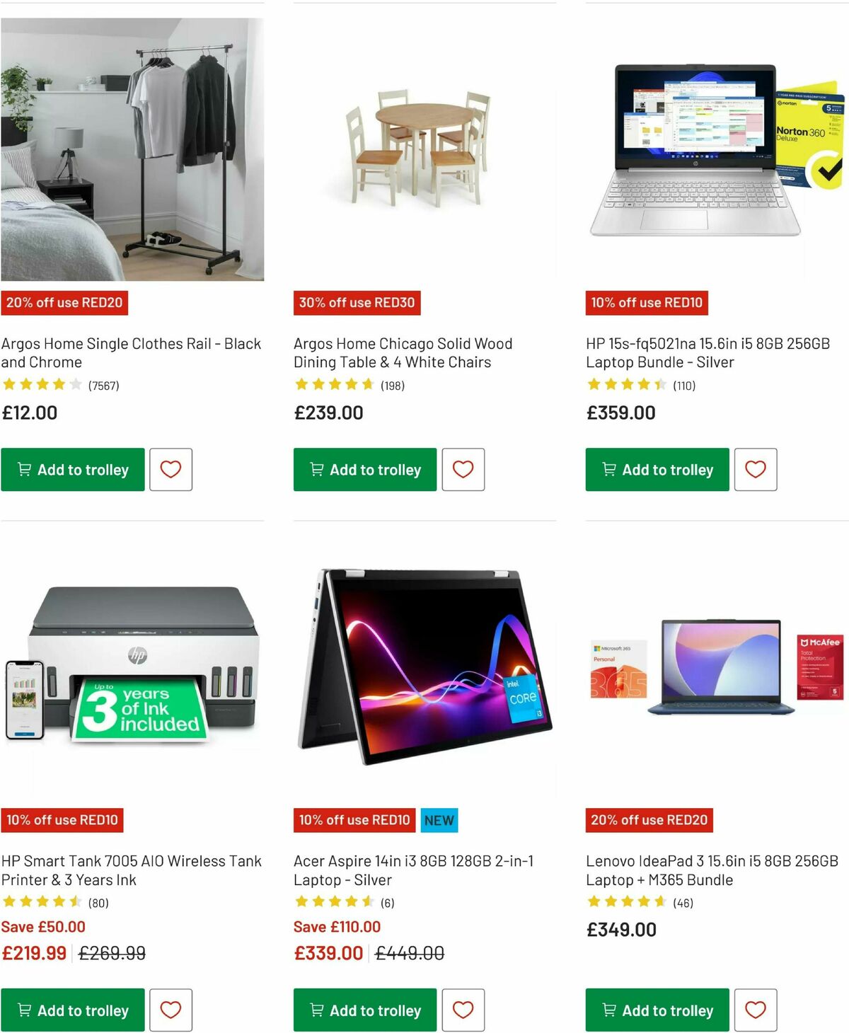 Argos Offers from 17 February