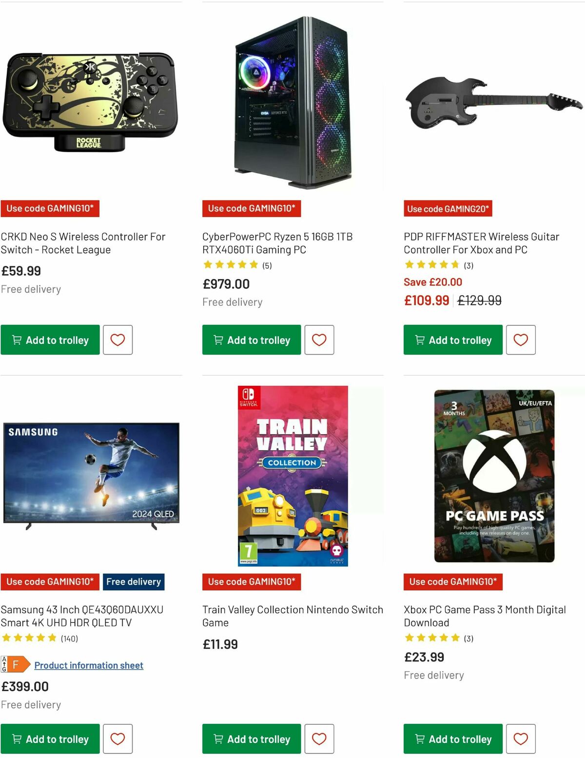 Argos Offers from 24 March