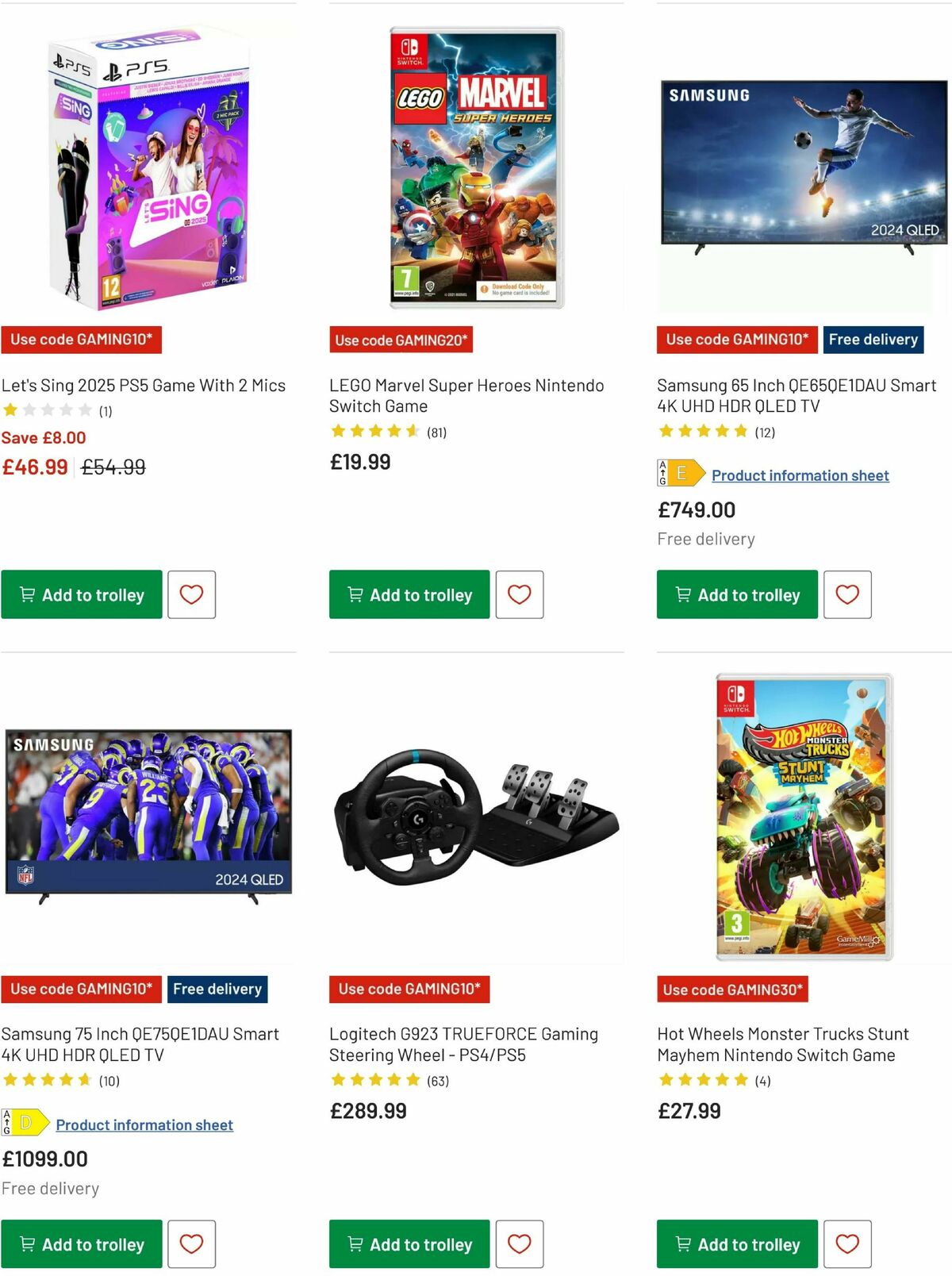 Argos Offers from 24 March