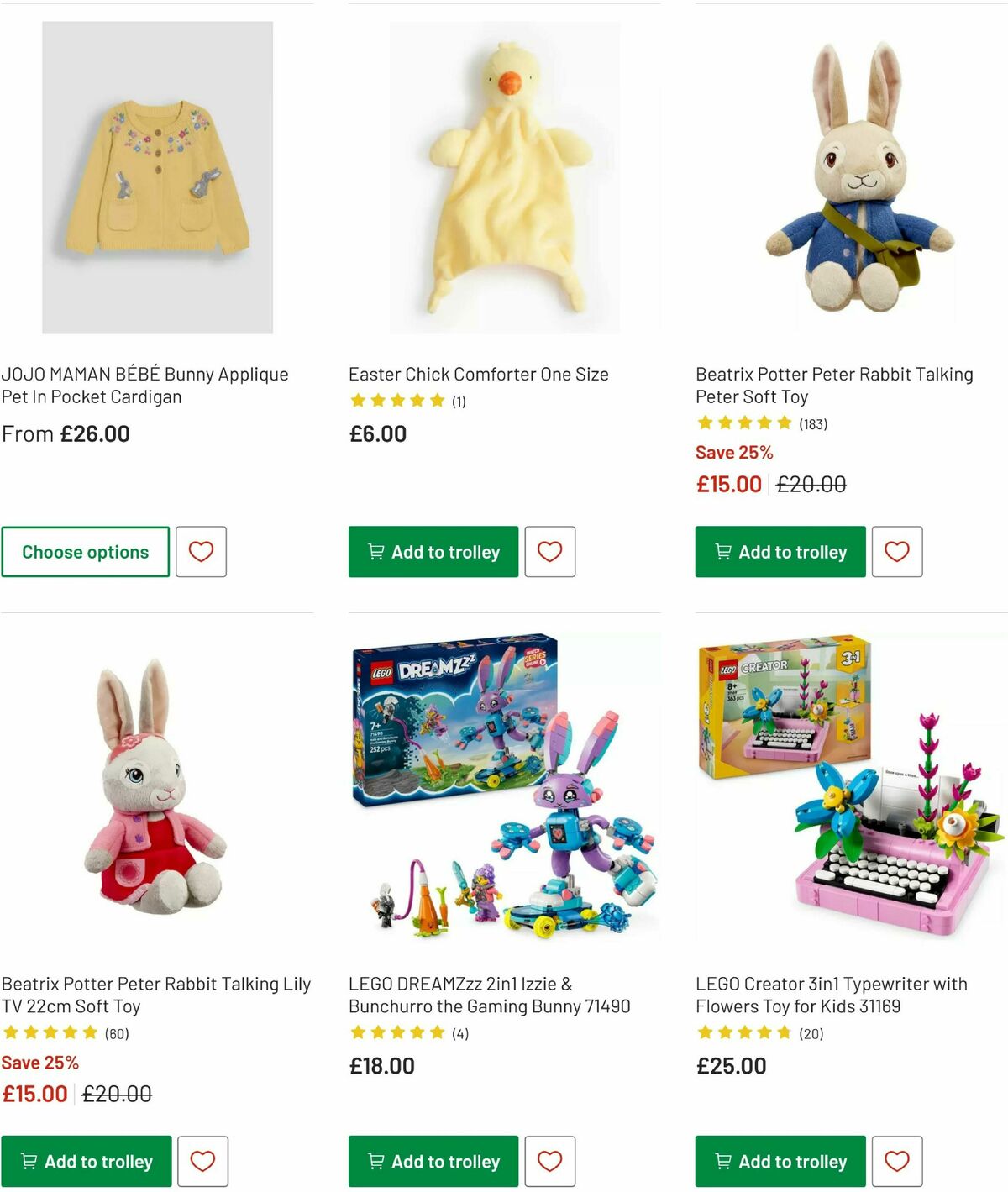 Argos Easter Offers from 31 March