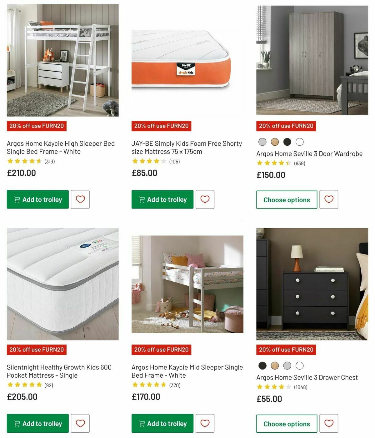 Argos Offers from 6 May