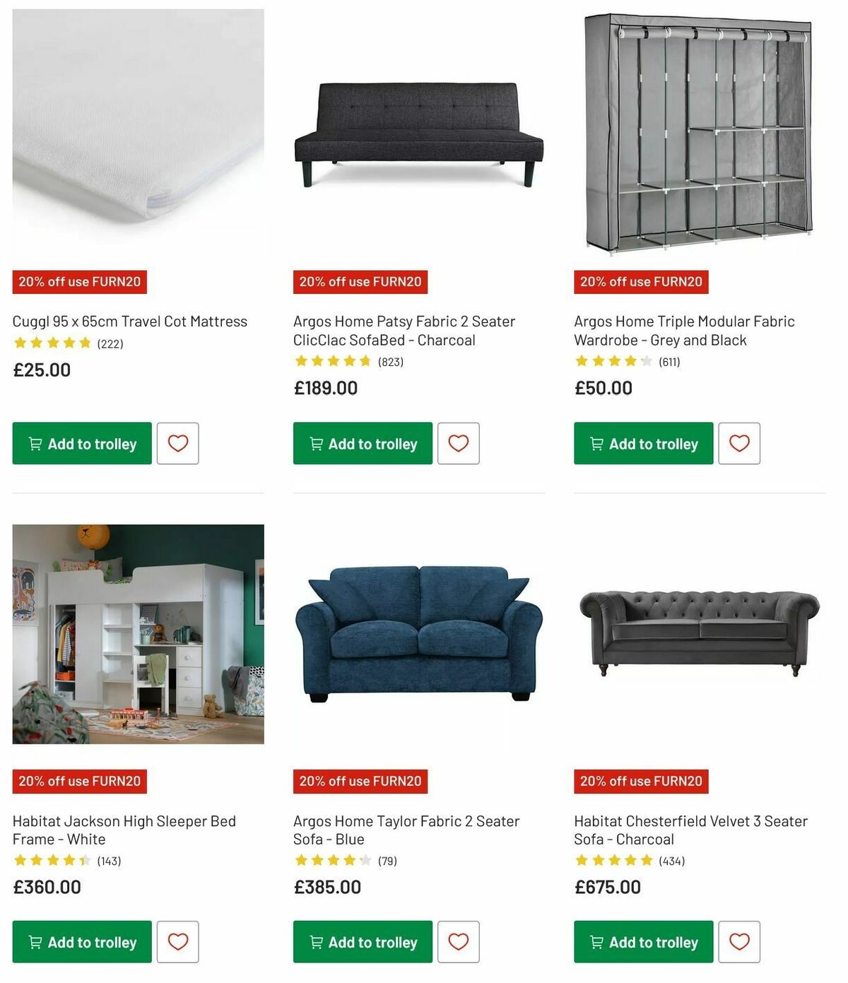 Argos Offers from 6 May