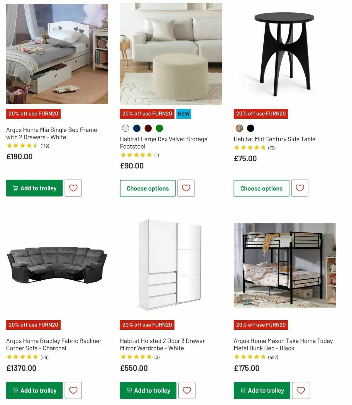 Argos Offers from 6 May