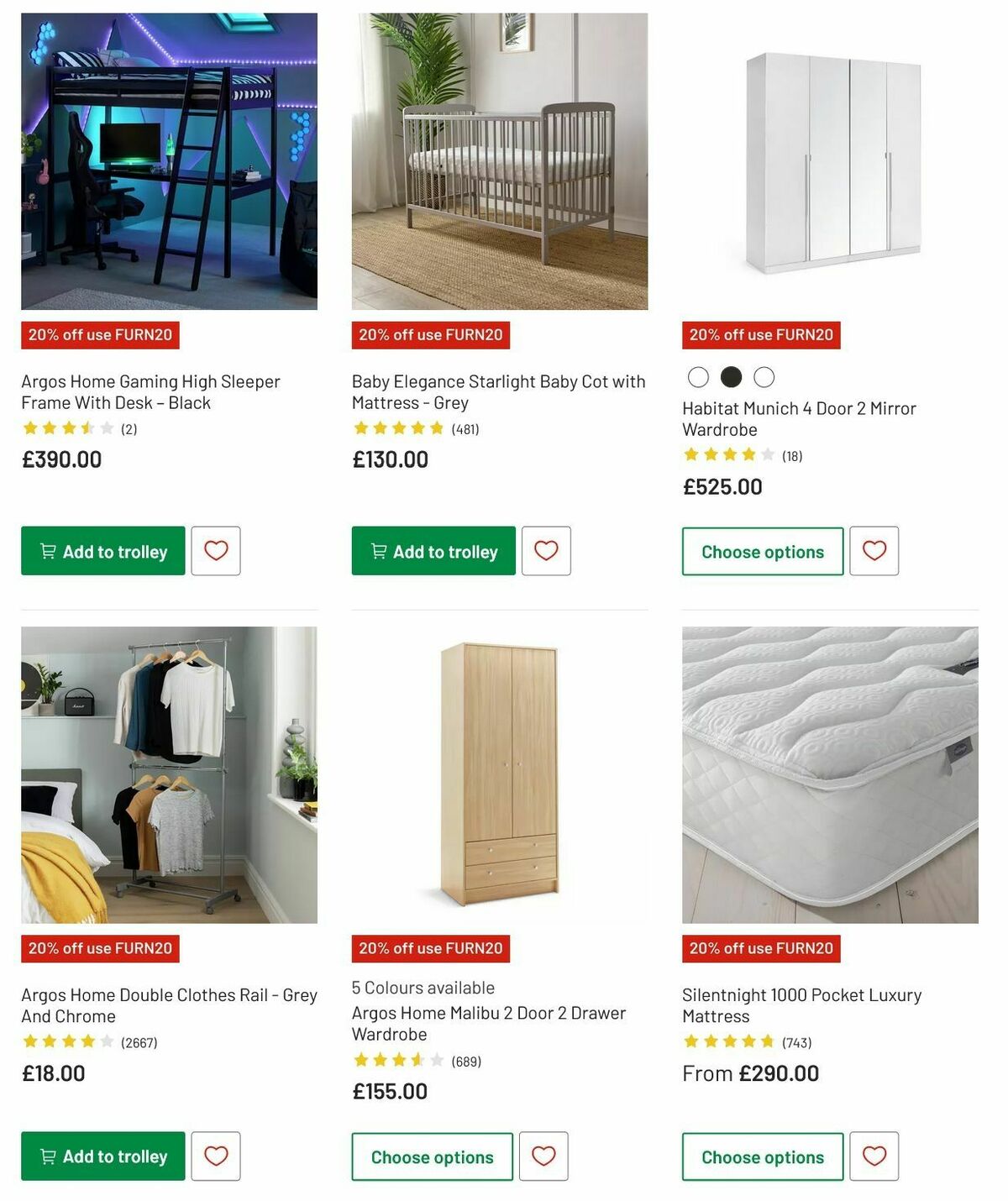 Argos Offers from 6 May