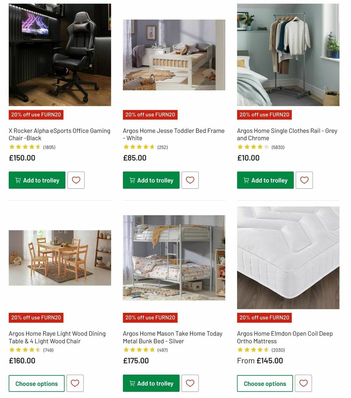 Argos Offers from 6 May