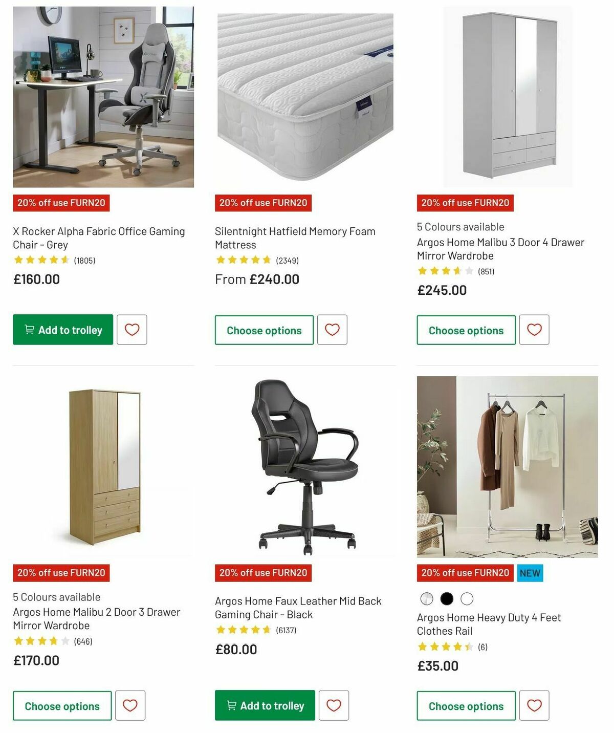 Argos Offers from 6 May