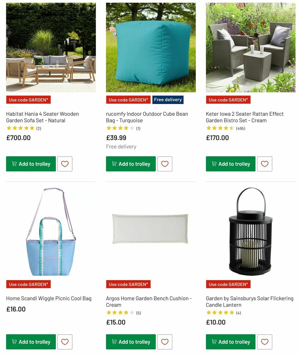 Argos Garden Offers from 6 May