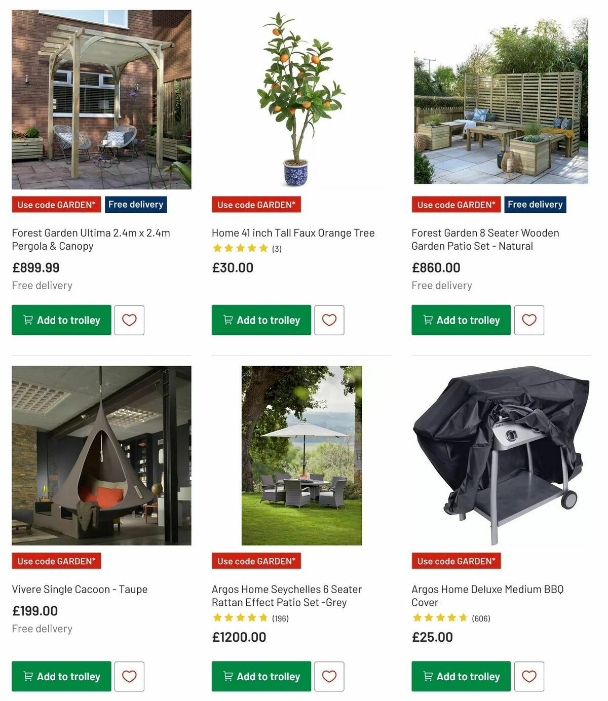 Argos Garden Offers from 6 May