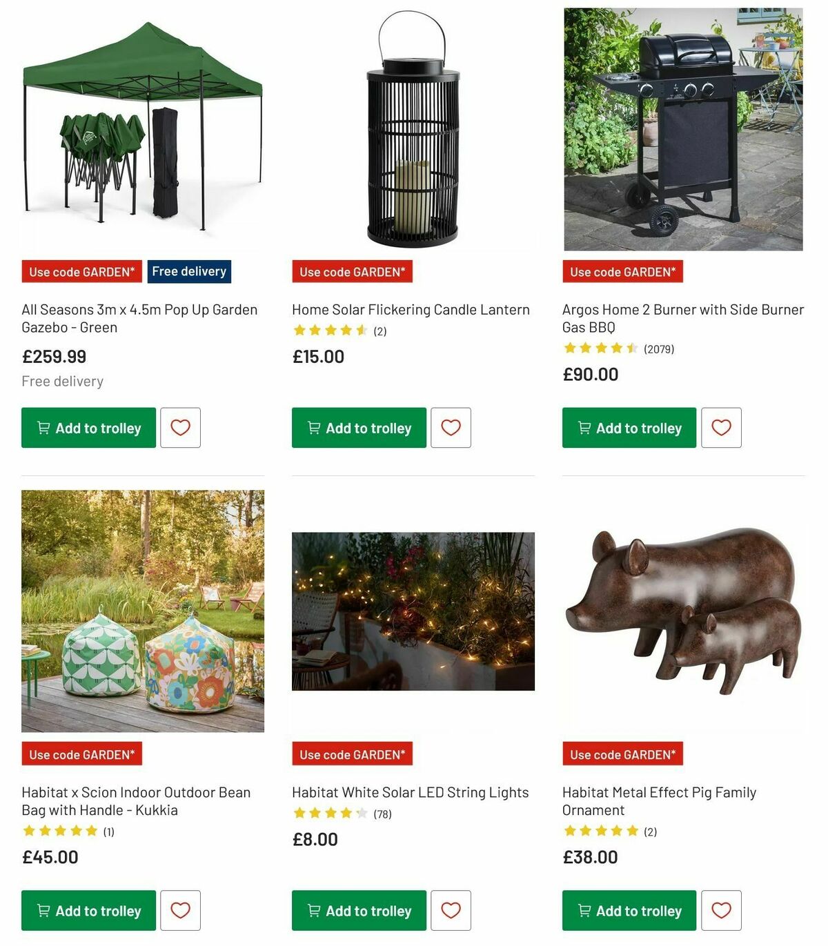 Argos Garden Offers from 6 May