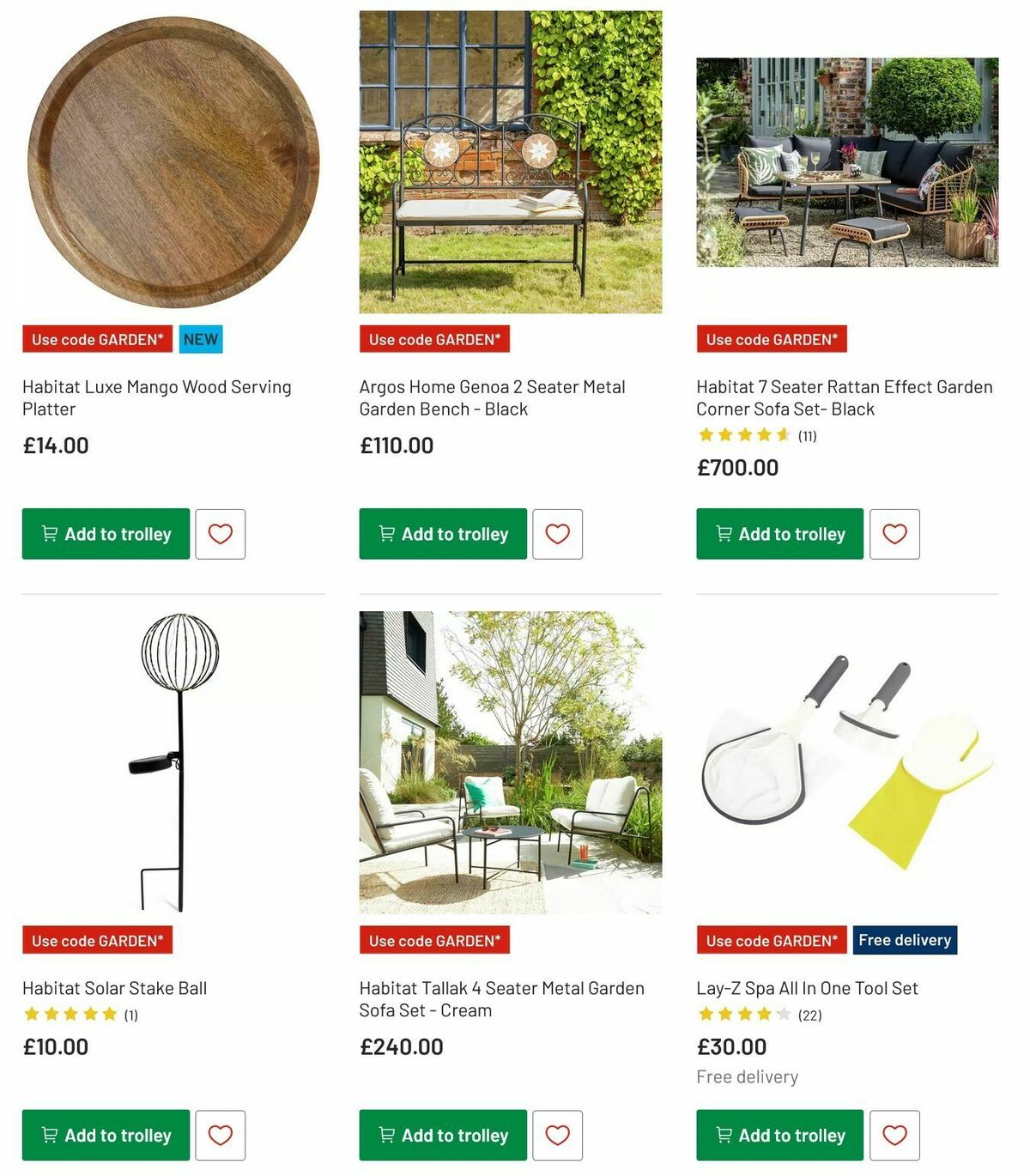 Argos Garden Offers from 6 May
