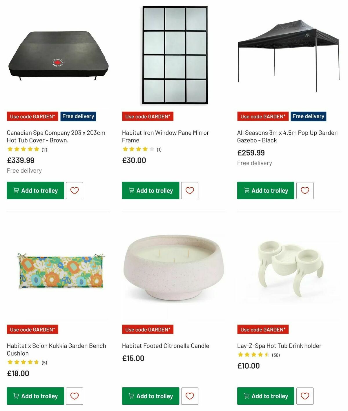 Argos Garden Offers from 6 May